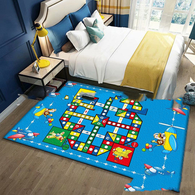 Children's Hopscotch Mat Early Childhood Education Jumping Grid Game Flying Chess Cartoon Carpet