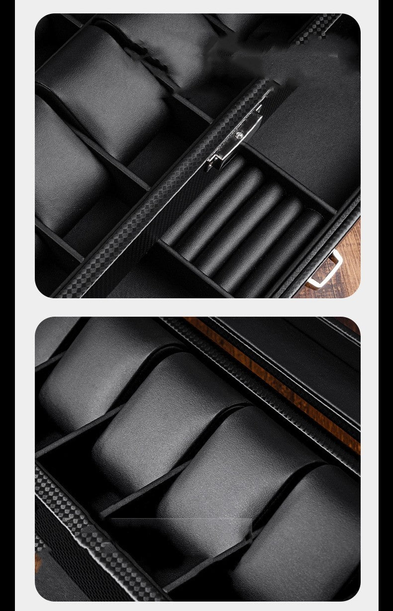 Leather Watch Jewelry Integrated Storage Box