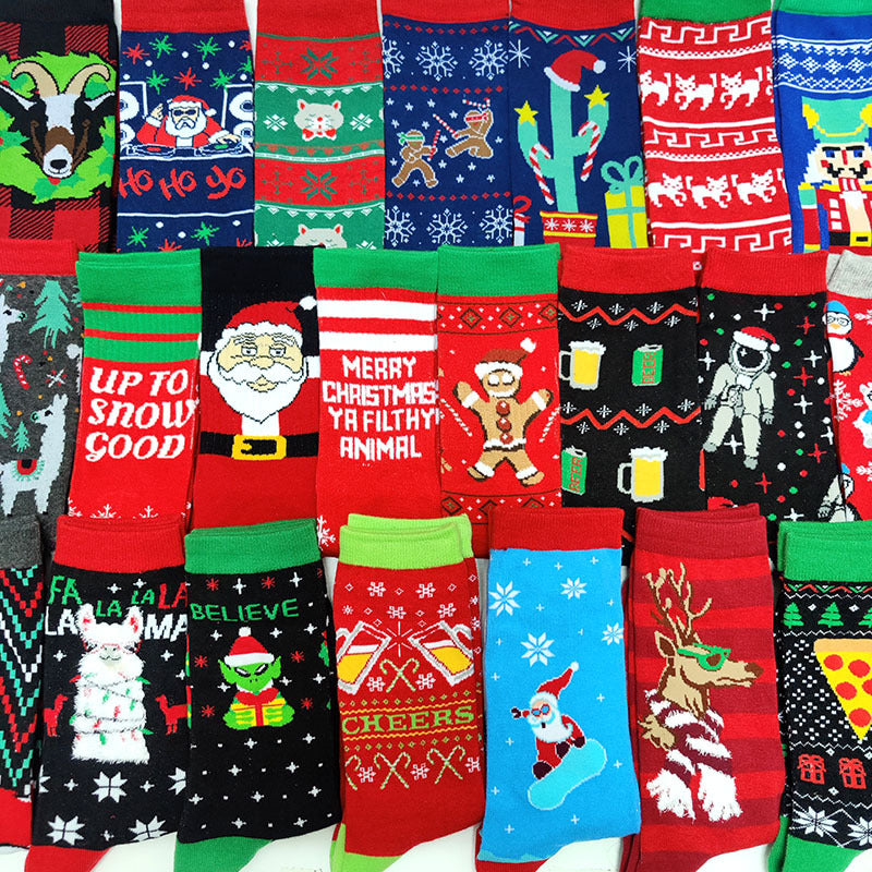 New Christmas Men Socks New Year Funny Christmas Tree