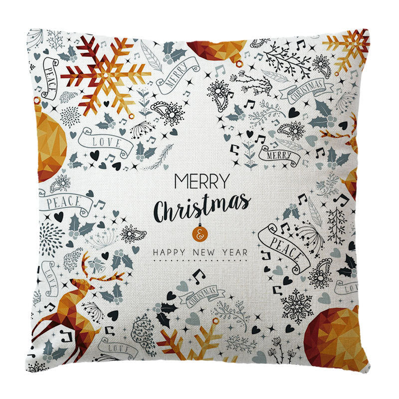 Christmas peach skin pillowcase