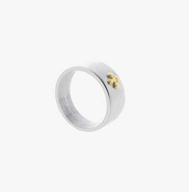 Boys' Ring Cross Dot Gold Light