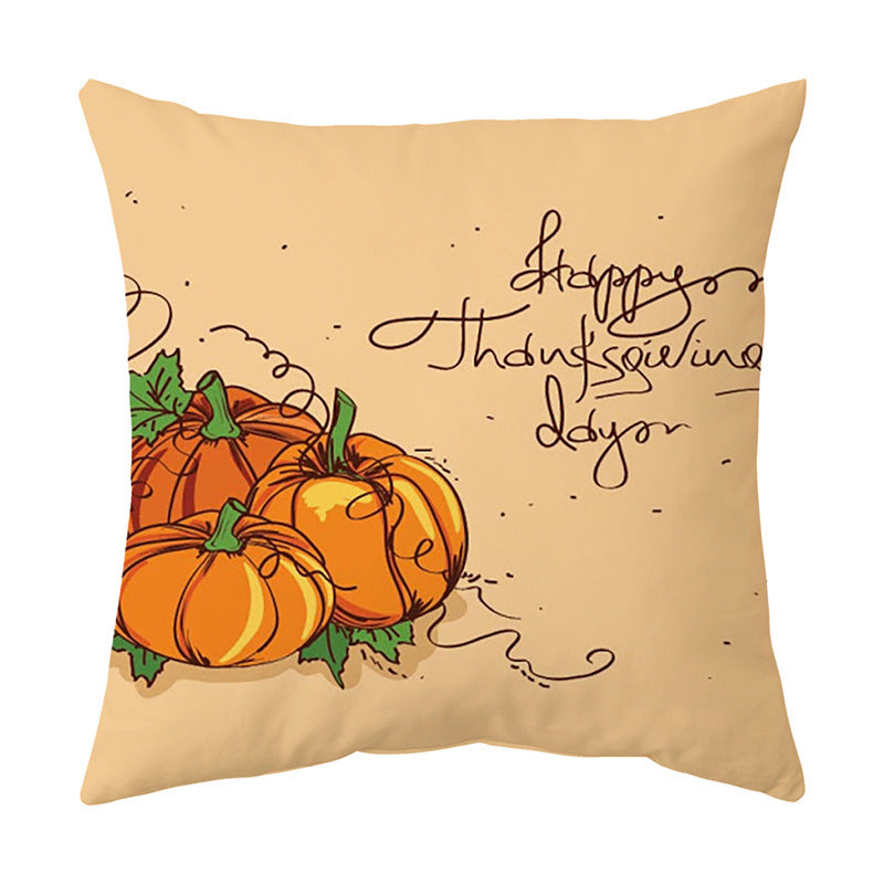 Thanksgiving  English Alphabet Sofa Cushion Pillowcase