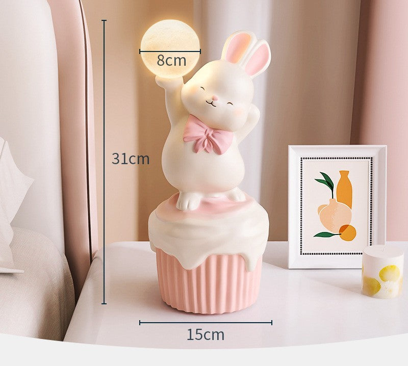 Rabbit Ornament Bedside Pat Lamp Home Decoration