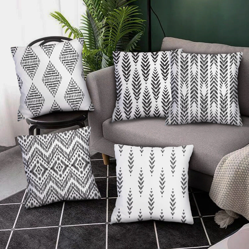 Simple Geometric Lines Pillow Cover Home Decoration