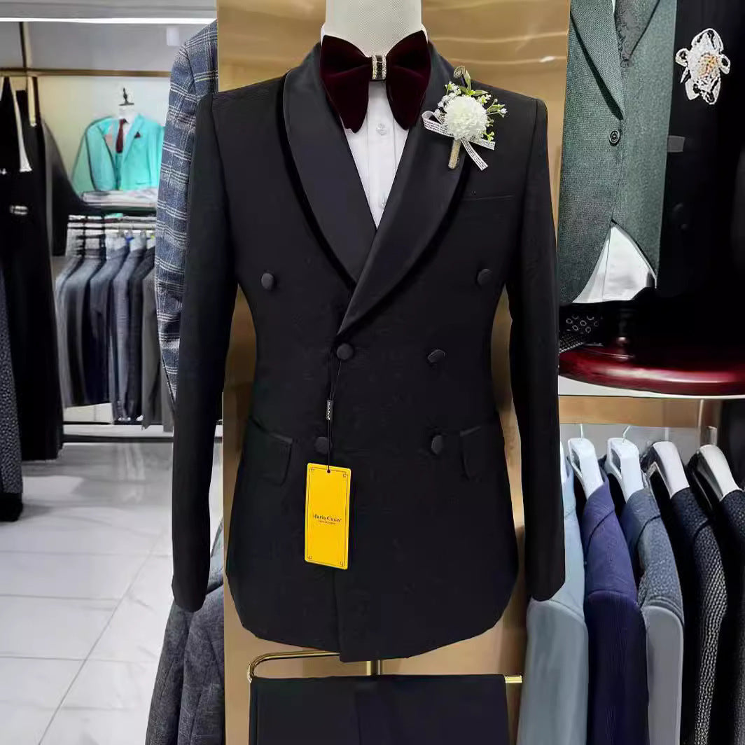 Handsome Man Series Wedding Casual Host Suit 2-piece Set