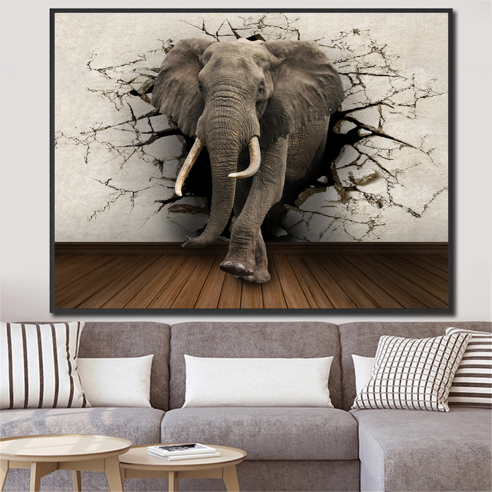 Creative Home Decor Elephant Canvas Painting