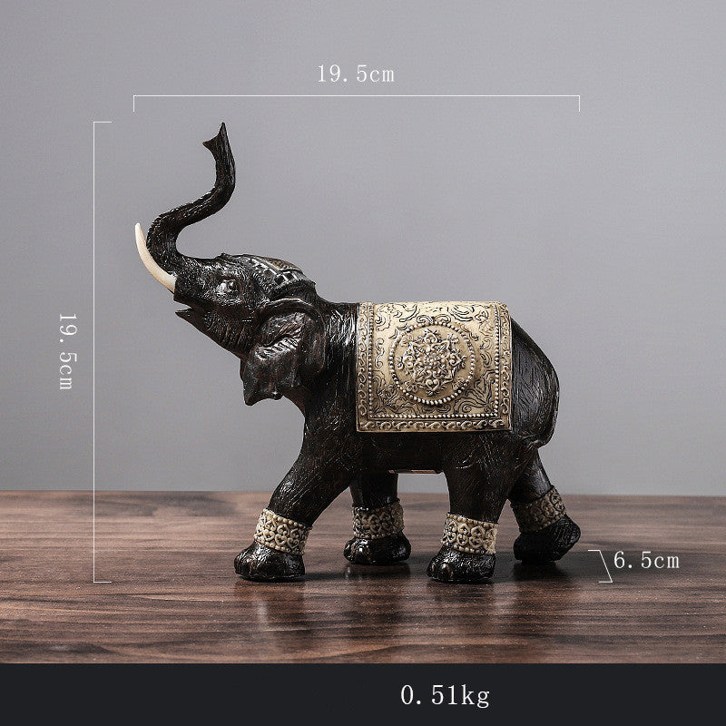 Elephant Resin Decoration Creative Home Living Room Office Desktop Wine Cooler