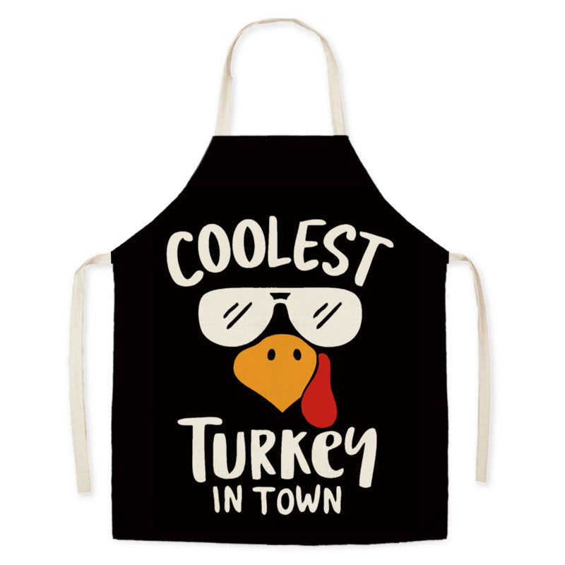 Thanksgiving Apron Turkey Pumpkin Creative Kitchen