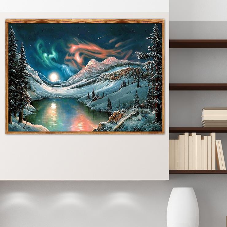 5d DIY Diamond Painting Beautiful Snow Lake Home Decoration Diamond Painting