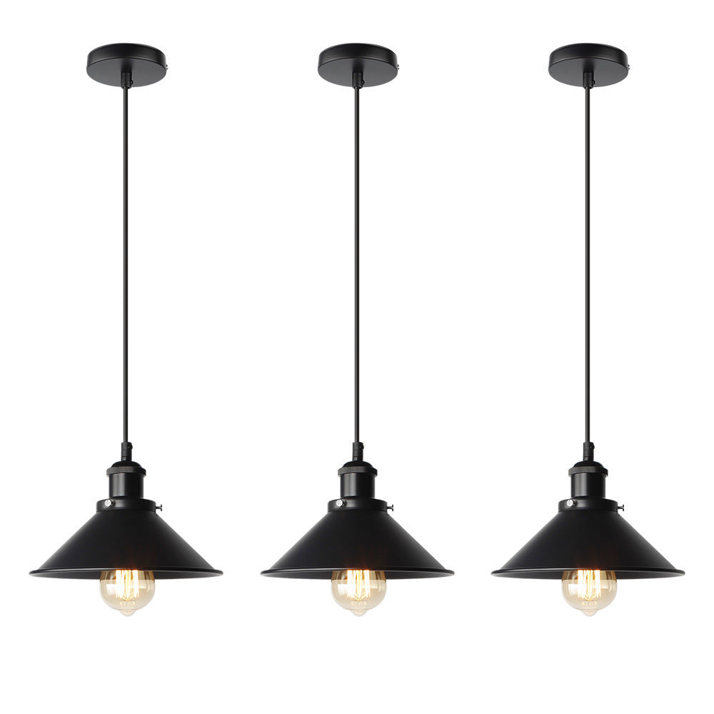 American Style Antique Iron Pot Cover Industrial Style Restaurant Chandelier