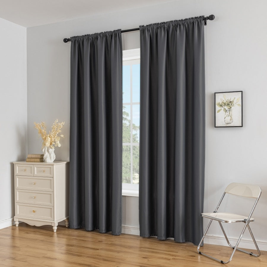 Factory Direct Sales Cross-border European And American Hot Plain High Precision Home Decoration Shading Curtain
