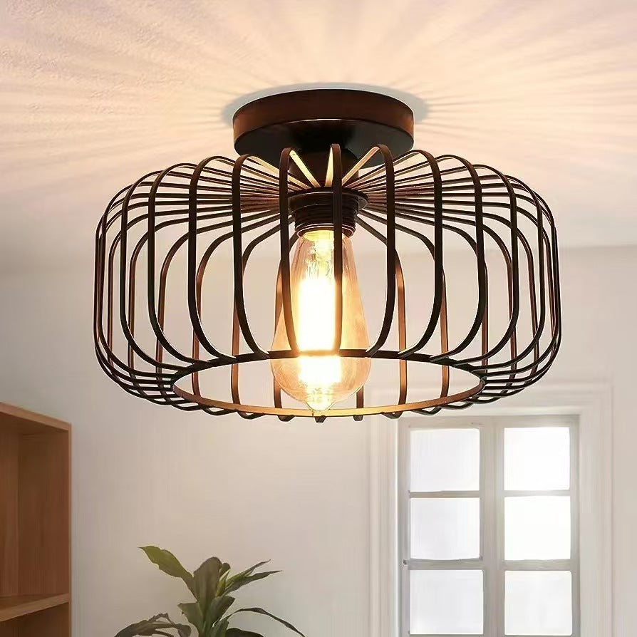 Indoor Ceiling Living Room Hall Main Lamp Round Lantern Bedroom Light