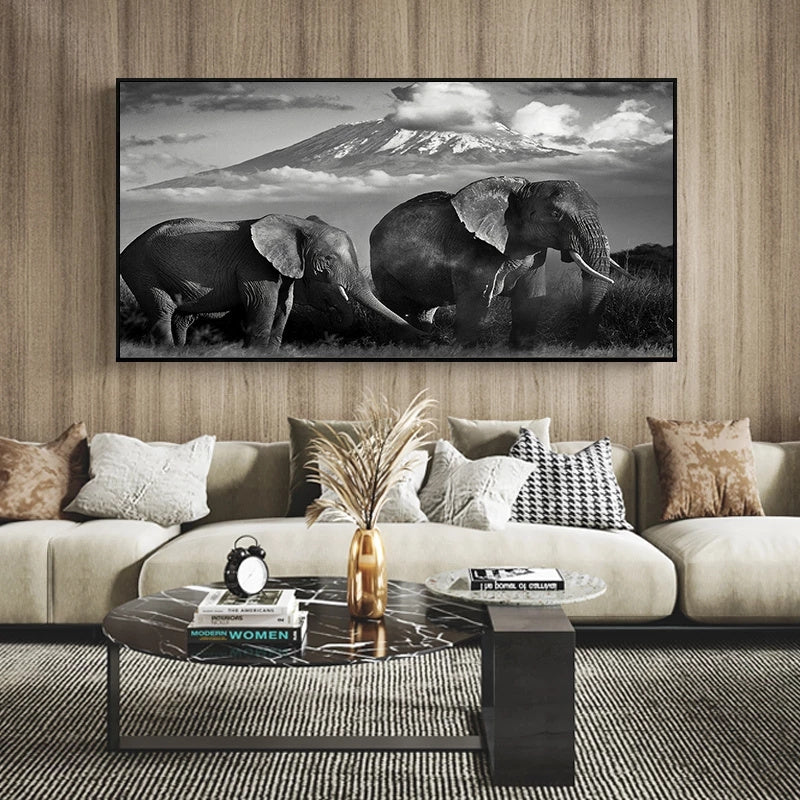 African Wild Animals Canvas Art Poster