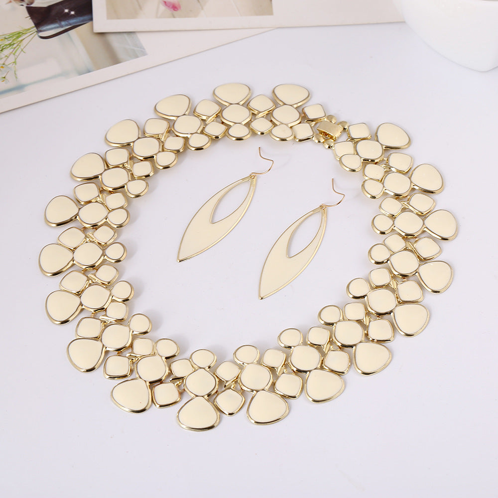 MANILAI Fashion Women Collar Choker Necklaces New Enamel Drop glaze Chunky Alloy Bib Statement Necklaces Maxi Jewelry CE3026