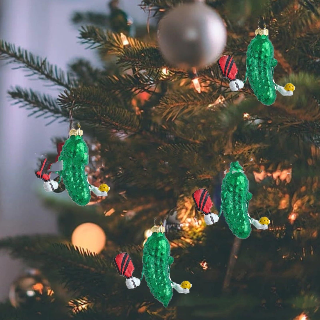 Interesting Cucumber Resin Christmas Tree Decorations