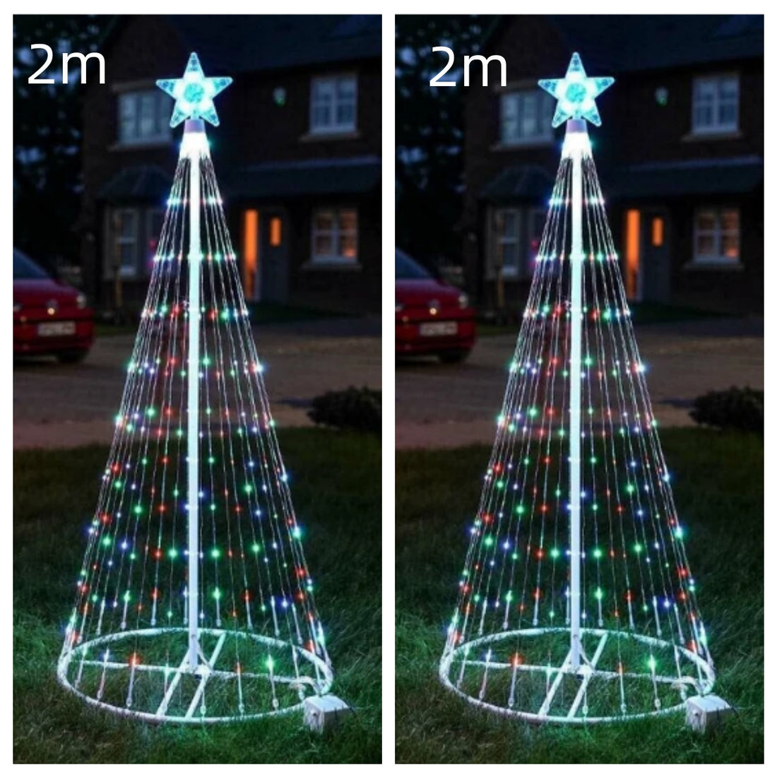 Animated Outdoor Christmas Tree Lights Christmas Garden Decorations