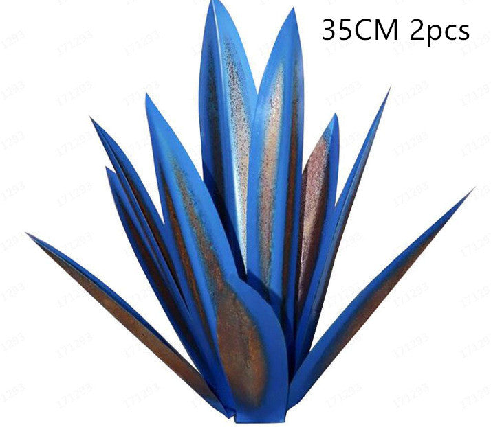 DIY Metal Art 9 Leaves Tequila Rustic Sculpture Rust Garden Yard Art Statues Craft Home Decor Signs Decoration