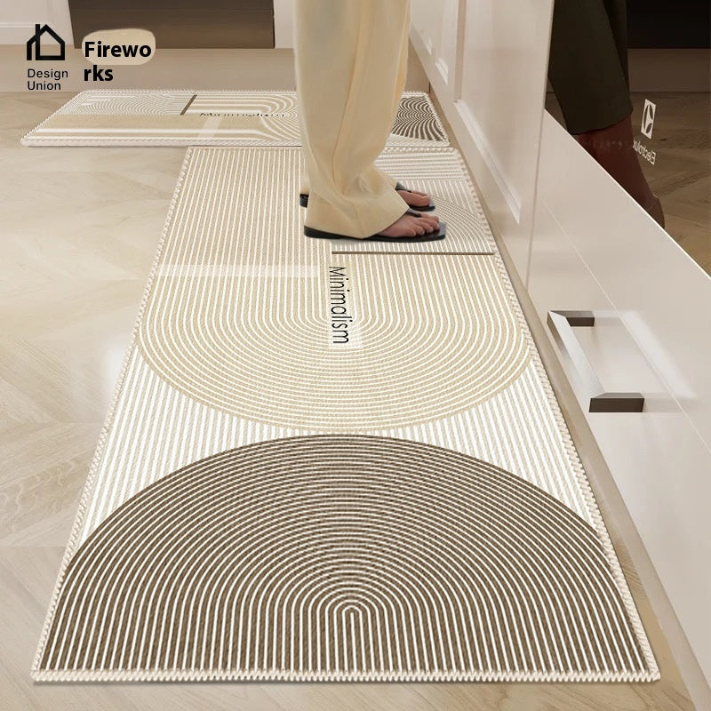 Non-slip Stain-resistant Floor Mat Household Washable Erasable Carpet Can Be Cut