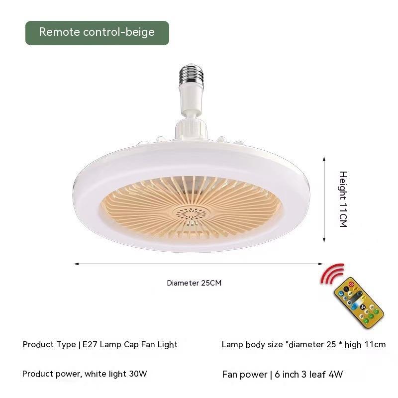 Remote Control E27 Screw Adjustable Light Bedroom Aromatherapy Small Fan Lamp