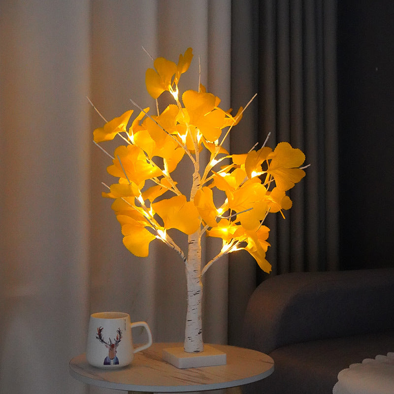 Home Decoration Ginkgo Leaf Tree Modeling Lamp