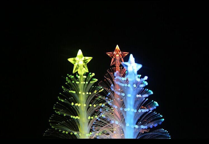 LED Fiber Optic Night Light Colourful Changing Lamp Multi-Color Christmas Tree Star Decoration Home Party Gift