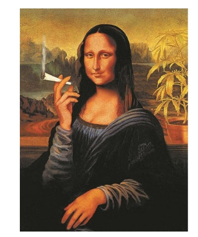 Funny Mona Lisa Character Canvas Home Decoration