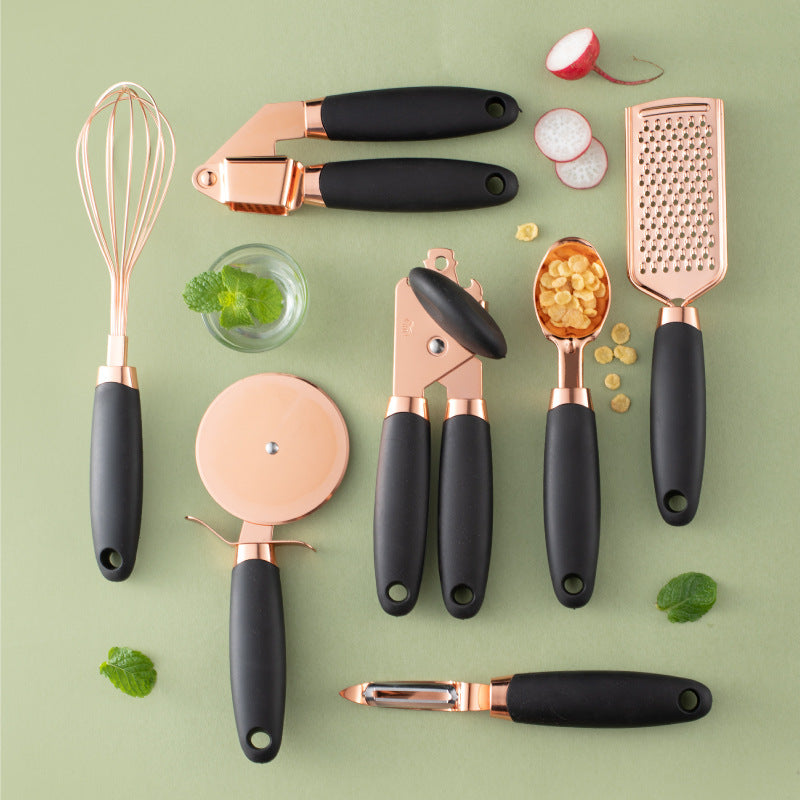 Kitchen Household Peeler Gadget Copper Plating Set