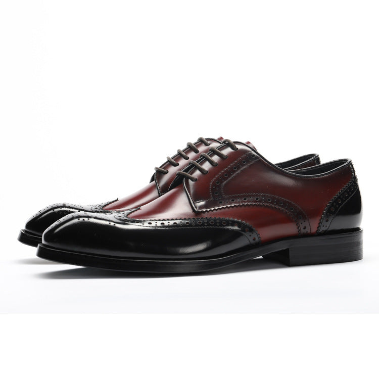 Men's Pointed Toe Leather Business Men's Formal Shoes