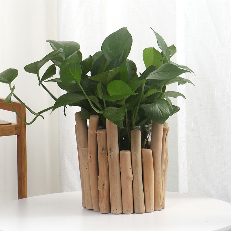 Creative Simple Flower Pot Wooden Home Decoration