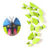 3D simulation butterfly 12 set home decoration ornaments factory direct single layer butterfly H-003 white