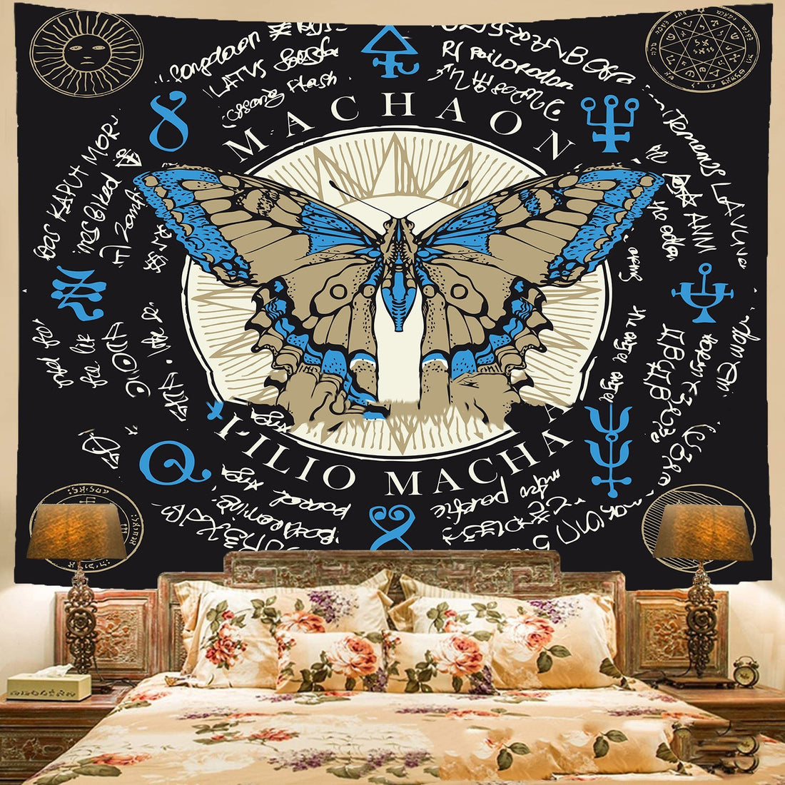 Butterfly Totem Astrology Tapestry Home Decoration Cloth