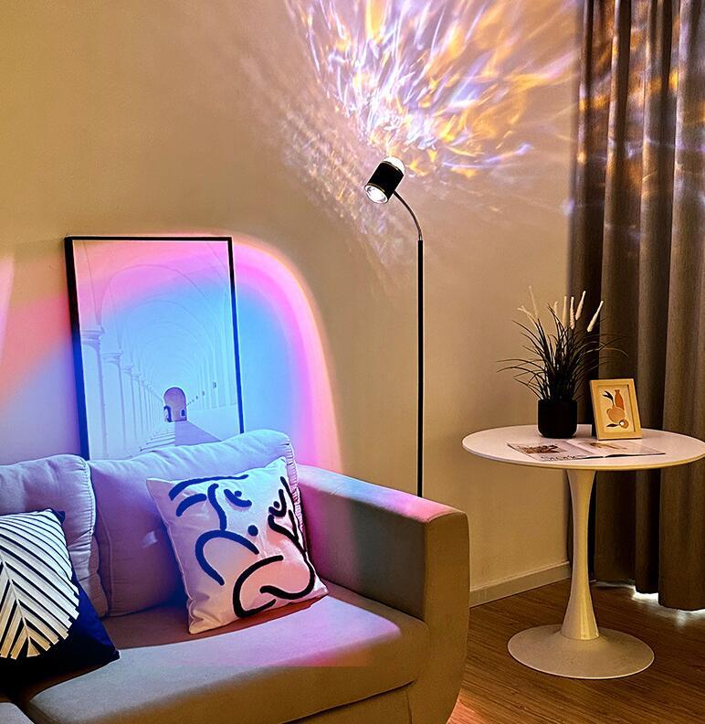 Lighting Internet Celebrity Living Room Sunset Metal Spotlight Water Ripple