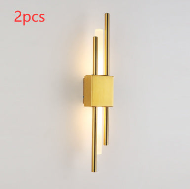 All Copper Bedside Lamp Wall Lamp Free Wiring Living Room Bedroom Modern Minimalist Tv Background Wall