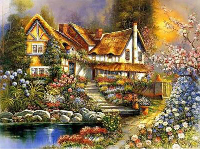 Home Decoration Landscape Diamond Painting Cross