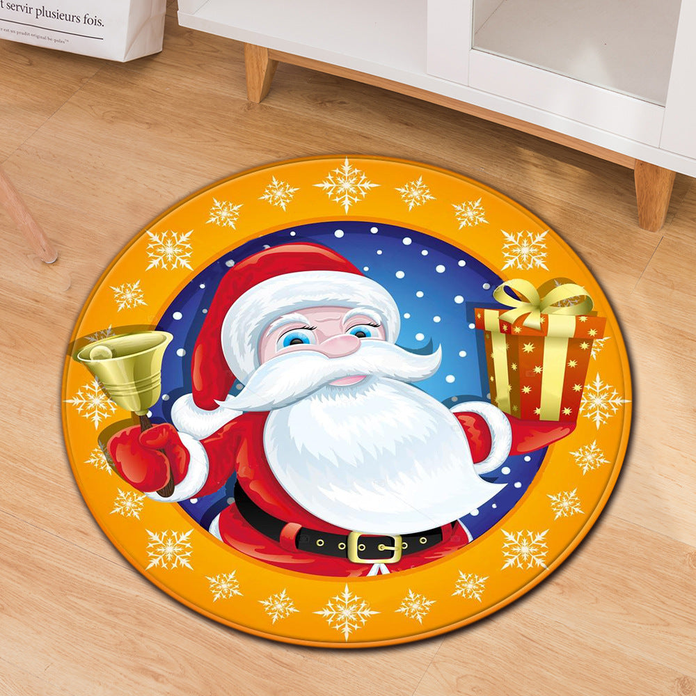 Home Non-slip Round Christmas Festive Doormat