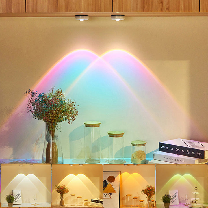 Led Lights Wireless Closet Kitchen Lights Under Furniture Battery Powered Sunset Nightlight Wall Lamp Bedroom Decoration Cabinet