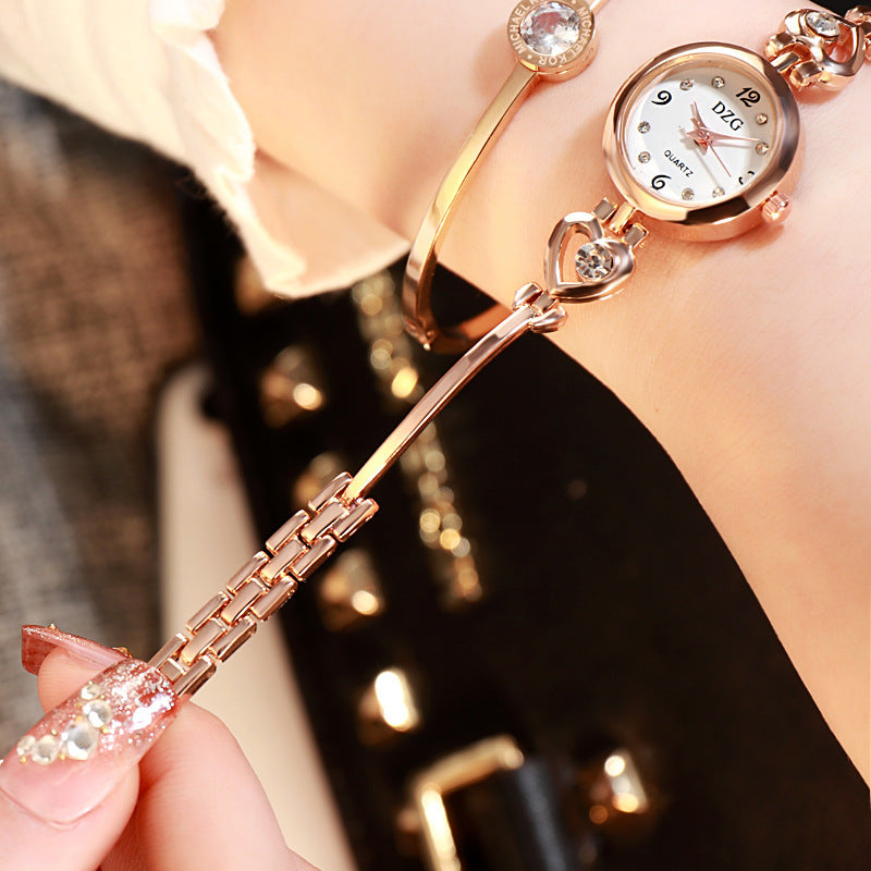 Simple Rhinestone Jewelry For Women Casual Watch