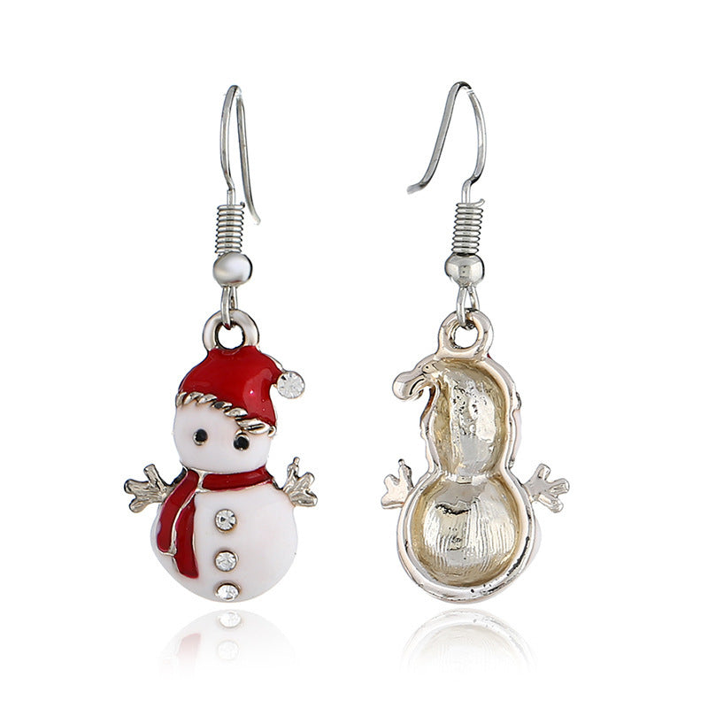 Hot Christmas Snowman Earrings