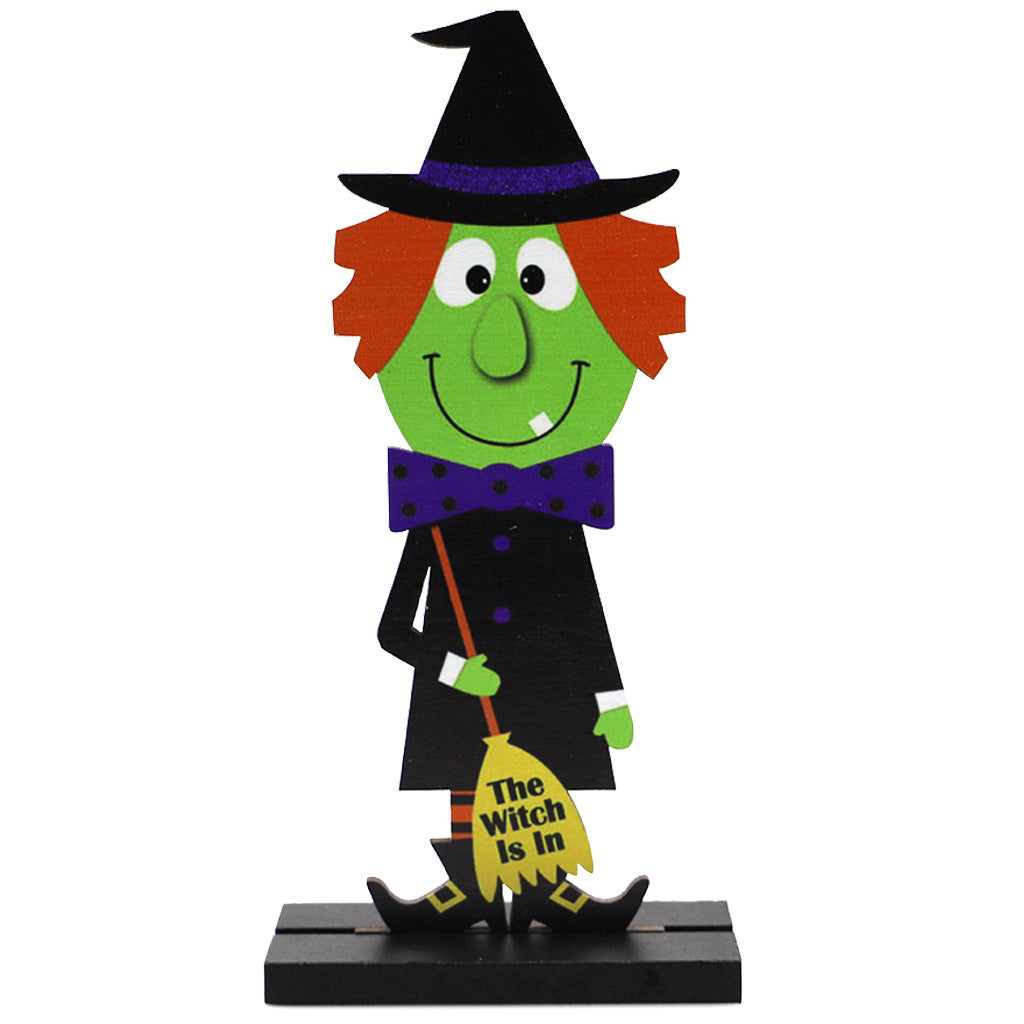 Halloween Pumpkin Man Witch Home Table Decoration