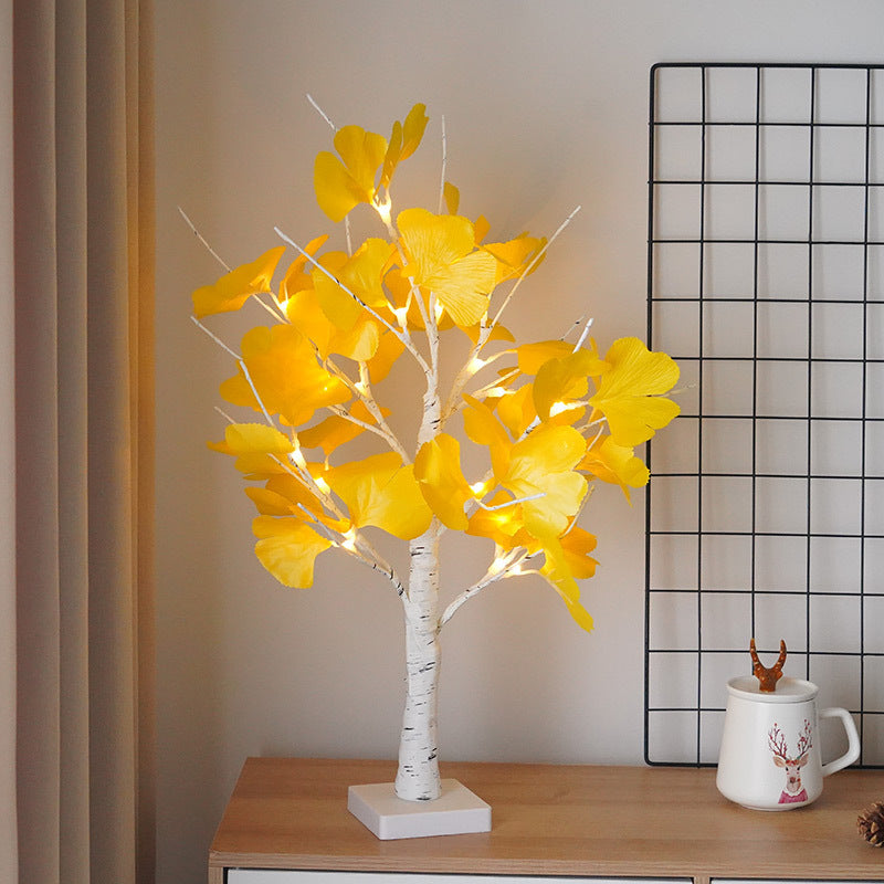 Home Decoration Ginkgo Leaf Tree Modeling Lamp