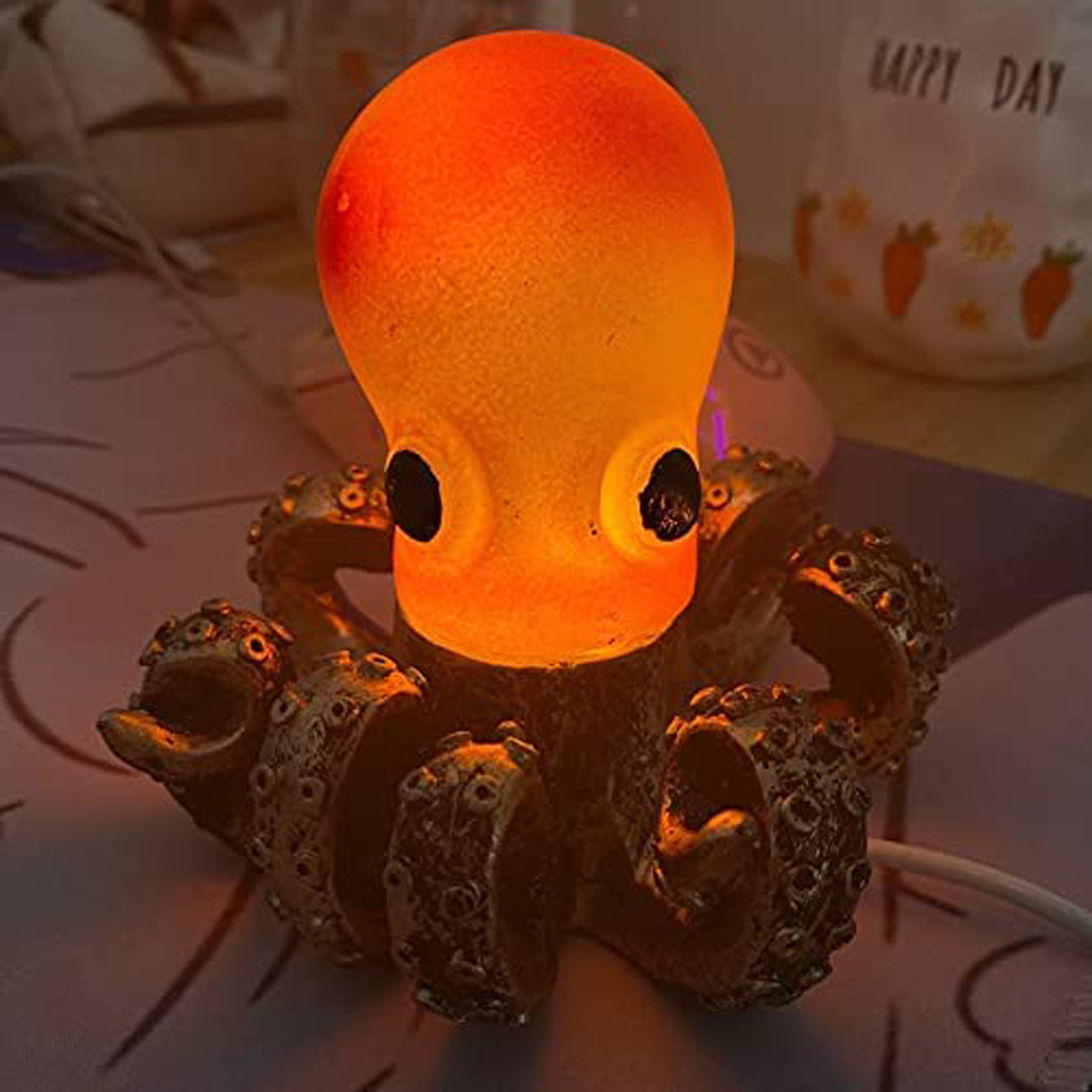 Octopus Lamp Resin Ornaments Home Decoration Crafts