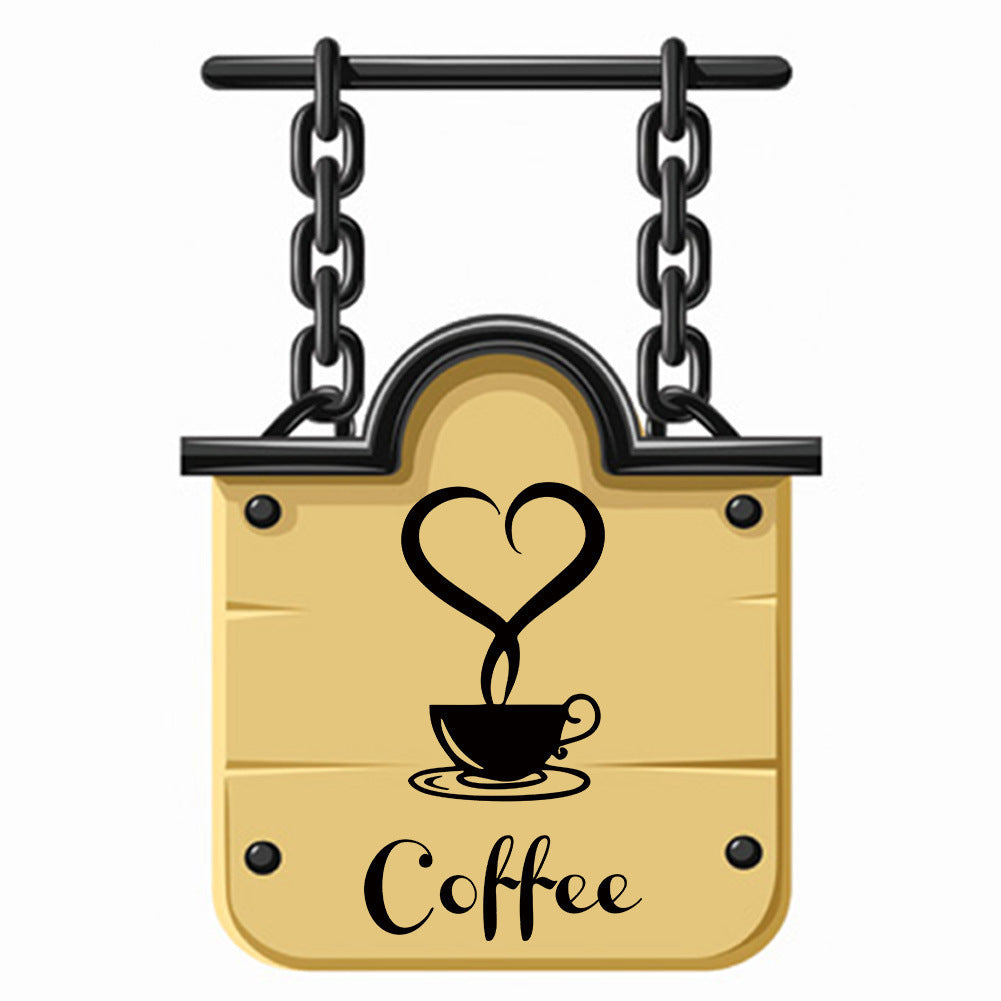 Home Fashion Coffee Cup Wall Sticker Decoration