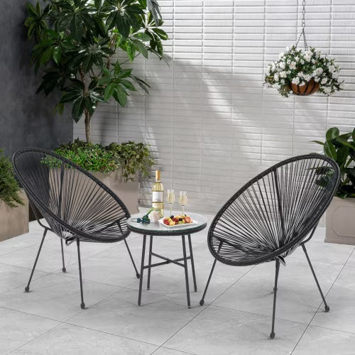 Terrace Bistro Conversation Set With Side Table