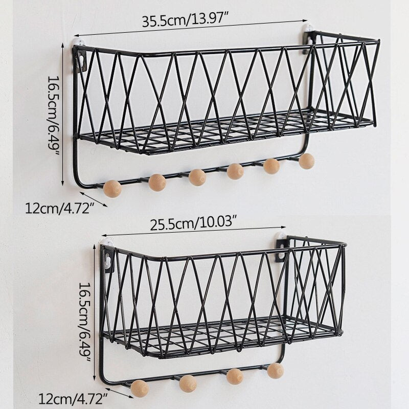 Home decoration shelf wall-mounted storage rack