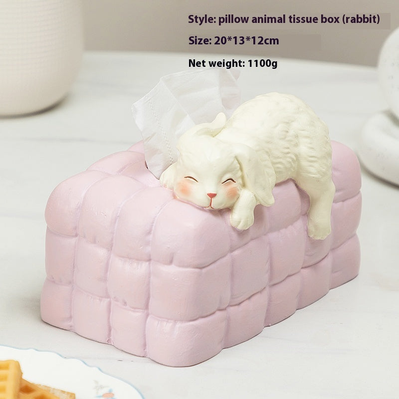 Cat Tissue Box Home Living Room Decoration