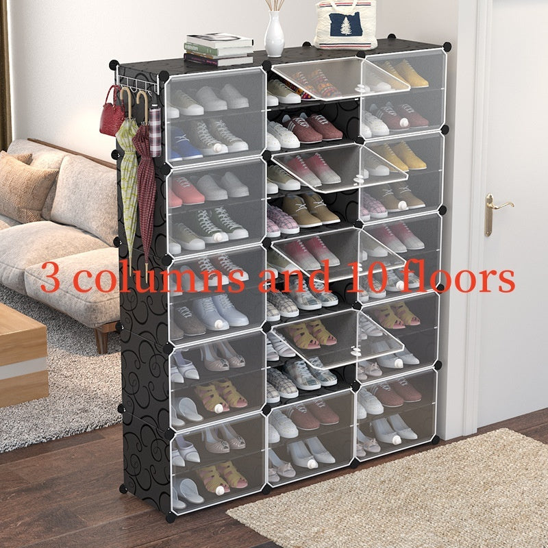 Multi-layer combination storage shoe rack