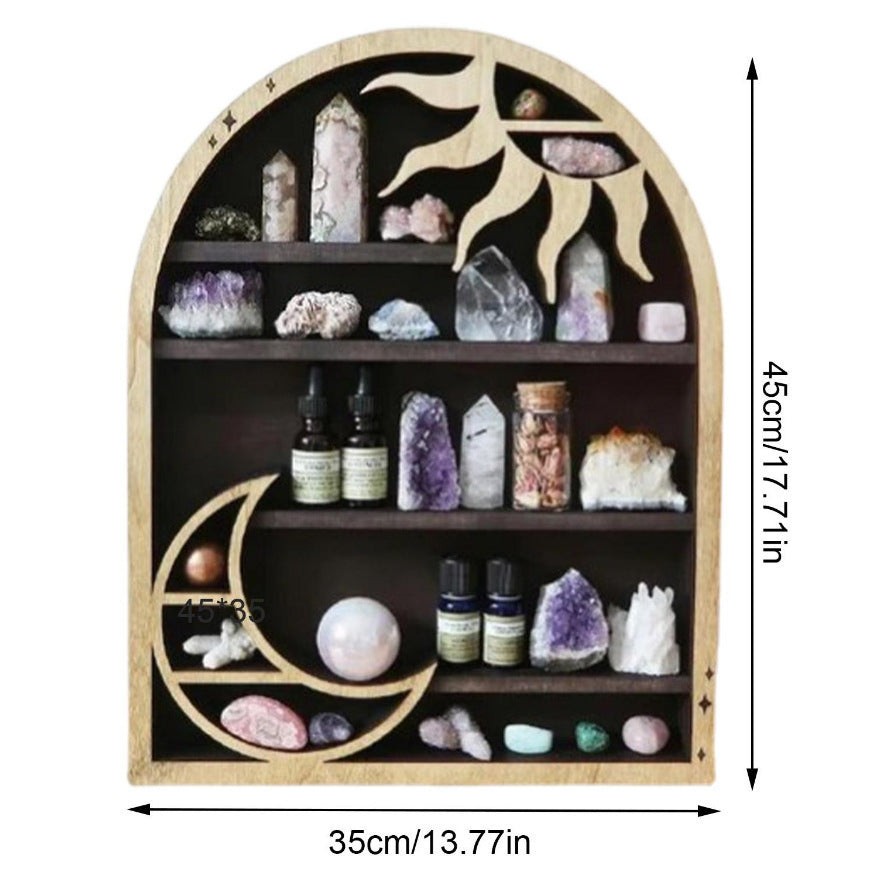 New Moon Crystal Display Frame Home Decoration