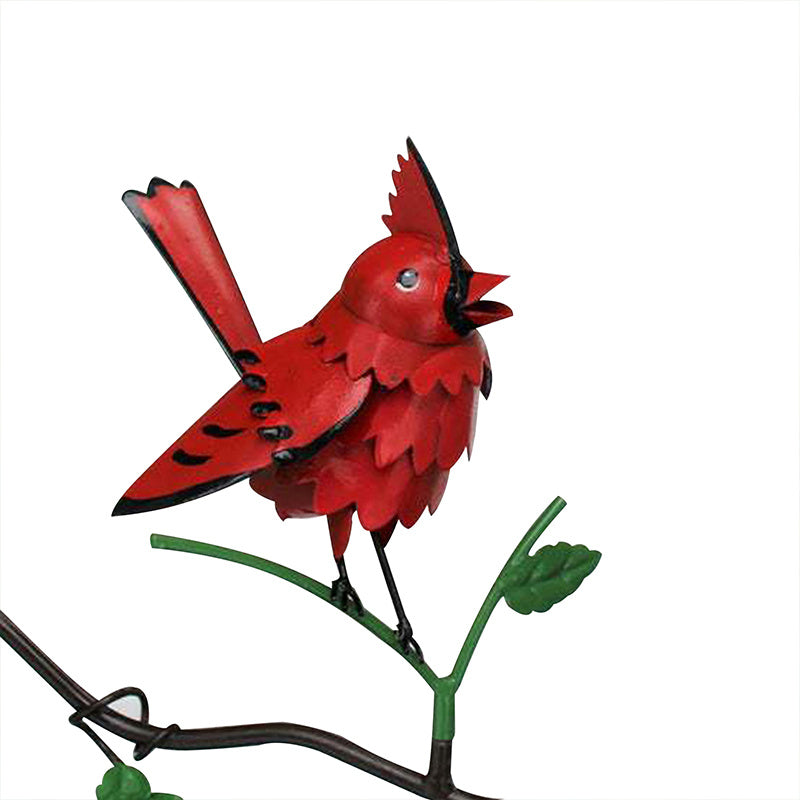 Flat Style Garden Branch Plug-in Decoration Creative Articraft Bird Model Figurine Animal Bird Miniature Home Garden Ornament