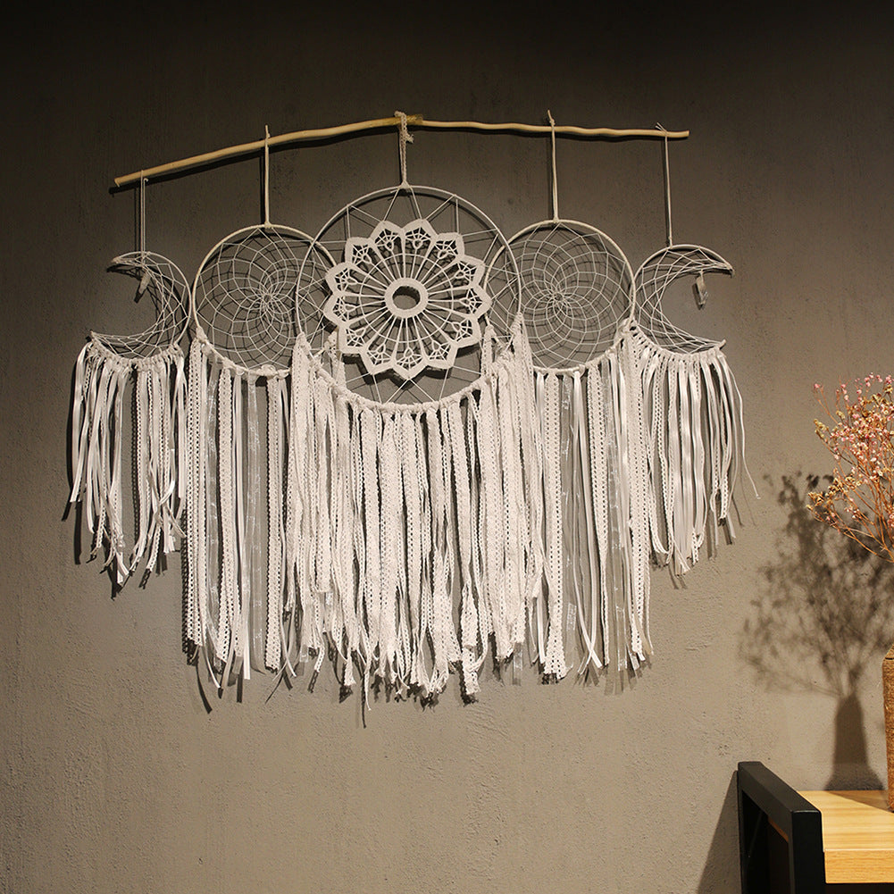 White Dream Catcher Home Pendant Background Decoration