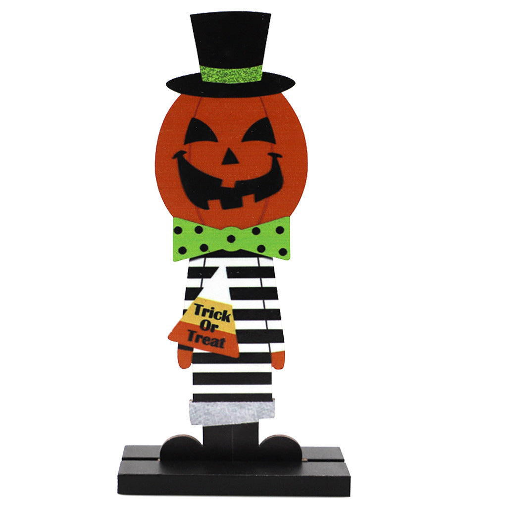 Halloween Pumpkin Man Witch Home Table Decoration